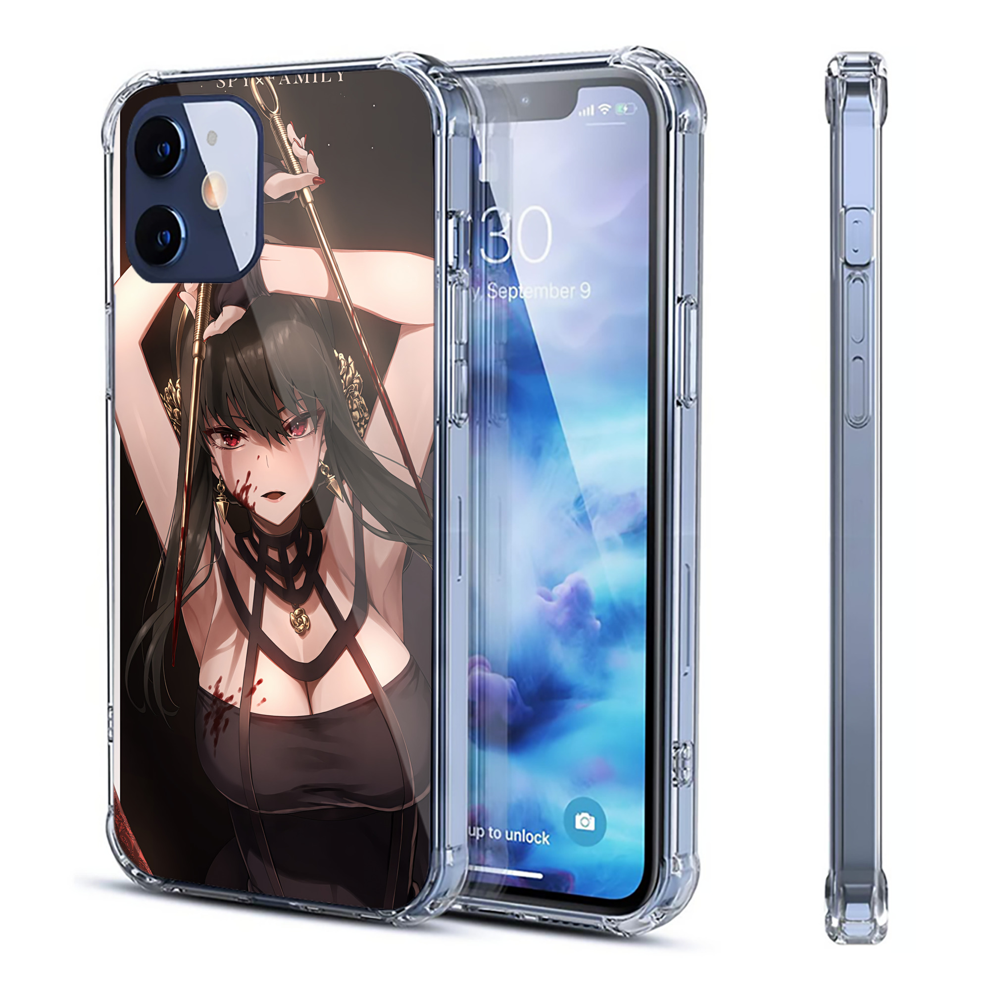 （画像用） SPY×FAMILY间谍家家酒 【iPhone 12シリーズ対応】透明スマホケース（クリアソフトケース）